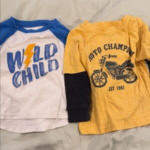 Jumping Beans Blue and White Wild Child Shirt
